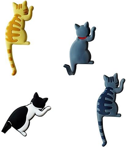 Imán decorativo multifuncional gato 4 piezas miniatura 7