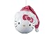 Kurt Adler Hello Kitty Shatterproof With Santa Hat Ball Ornament