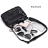 WuXingMeiLi Water Soft PU leather Purses and Shoulder Handbags for Women Crossbody Bag Cross Body Messenger Bags (Black T2) #4