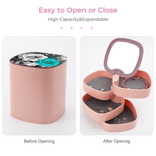 Boîte de rangement pour bijoux pour sublimer votre coiffeuse rose