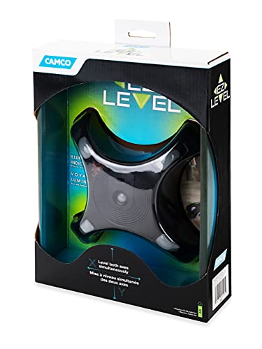 Camco Rv Ez Level | Assists You In Leveling Rvs, Campers Or Trailers | Levels Both Axis Simultaneously | Illuminated Indicators Ensure Easy Visibility | Black, (25505) #TOP4
