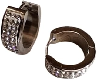 اقراط حلقية بمفصلات من الستانلس ستيل للنساء