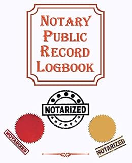 Notary Public Record Logbook Notarized: One Entry per Page for Client’s Privacy | Notary Records Journal | 150 Entries Easy to Use and Spacious Unique Interior