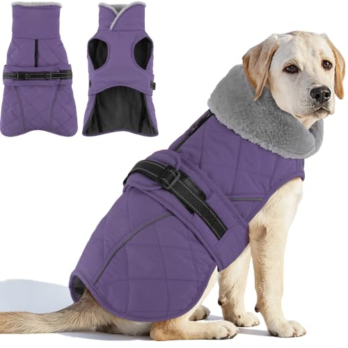 Petglad Waterproof Dog Winter Coat, Pet Snow Jacke