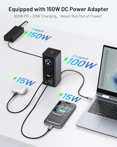 Image of Smart Display Docking Station 3 Monitors,150W PD for Mac(Driver Required)