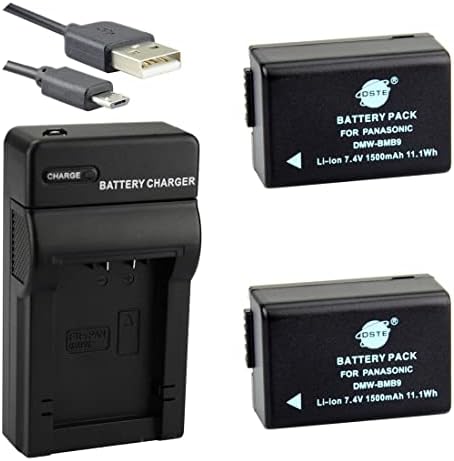 Dmw-Bmb9 3 C1 Bateria DMW Bmb9 Bmb9e Battery + Slim Charger For Lumix Dc Fz82 Fz83 Dmc Fz100 Dmc I.1603413737