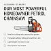 Husqvarna 135 Mark II Petrol Chainsaw - 38 cc X-Torq® Engine, 14″ bar, LowVib®, Smart Start®, Air Injection™, Ideal for firewood, Tree Pruning and Garden Maintenance