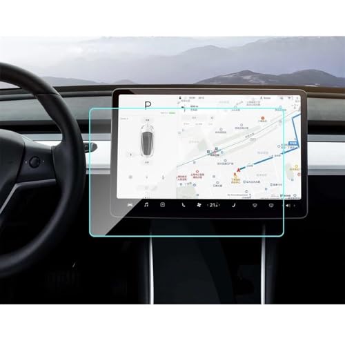 Navigation Tesla Model 3 Verre Trempé 15 Pouces Protection Écran Tactile Central