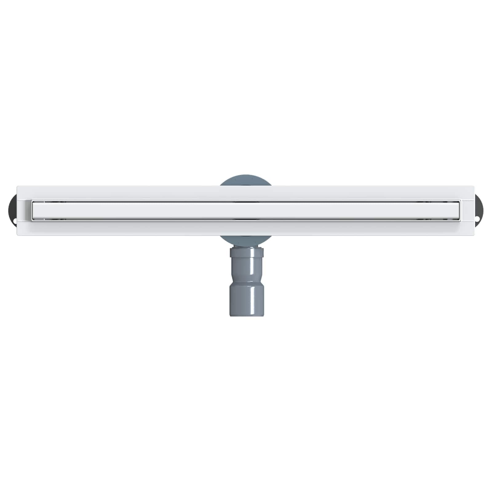 360° Duschablauf Edelstahl 304 Slim Modell Silber 60 cm mit höhenverstellbaren Füßen, geruchsverschluss, ablaufgarnitur, siphon, sieb, universal für dusche, badezimmer, küche
