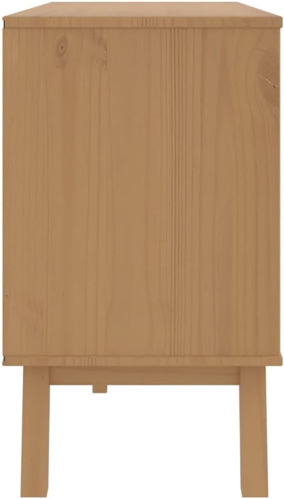 File Cabinet for Home Office,Drawer Cabinet Olden Brown Solid Wood Pine