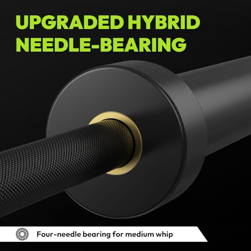 Image of HANDBODE Olympic Barbell, 7ft 45lb / 6.5ft 35lb, Weight Bar, 2-Inch Sleeves