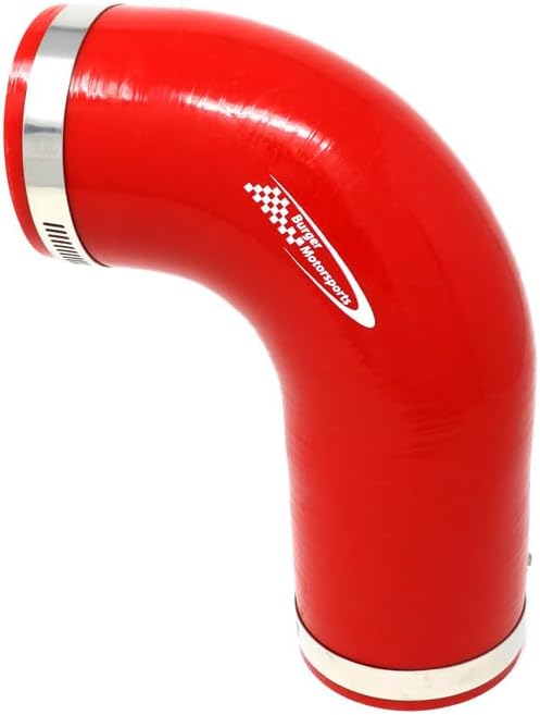 BMS Silicone Intake Pipe Upgrade compatible with 2024+ Toyota Tacoma 2.4L Turbo (Red)