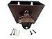 Bottle Opener Cast Iron Wall Mount and Stainless Steel Cap Catcher with Screws - OPEN HERE Classic Mounted Vintage Style Home Bartender Restaurant Decor
