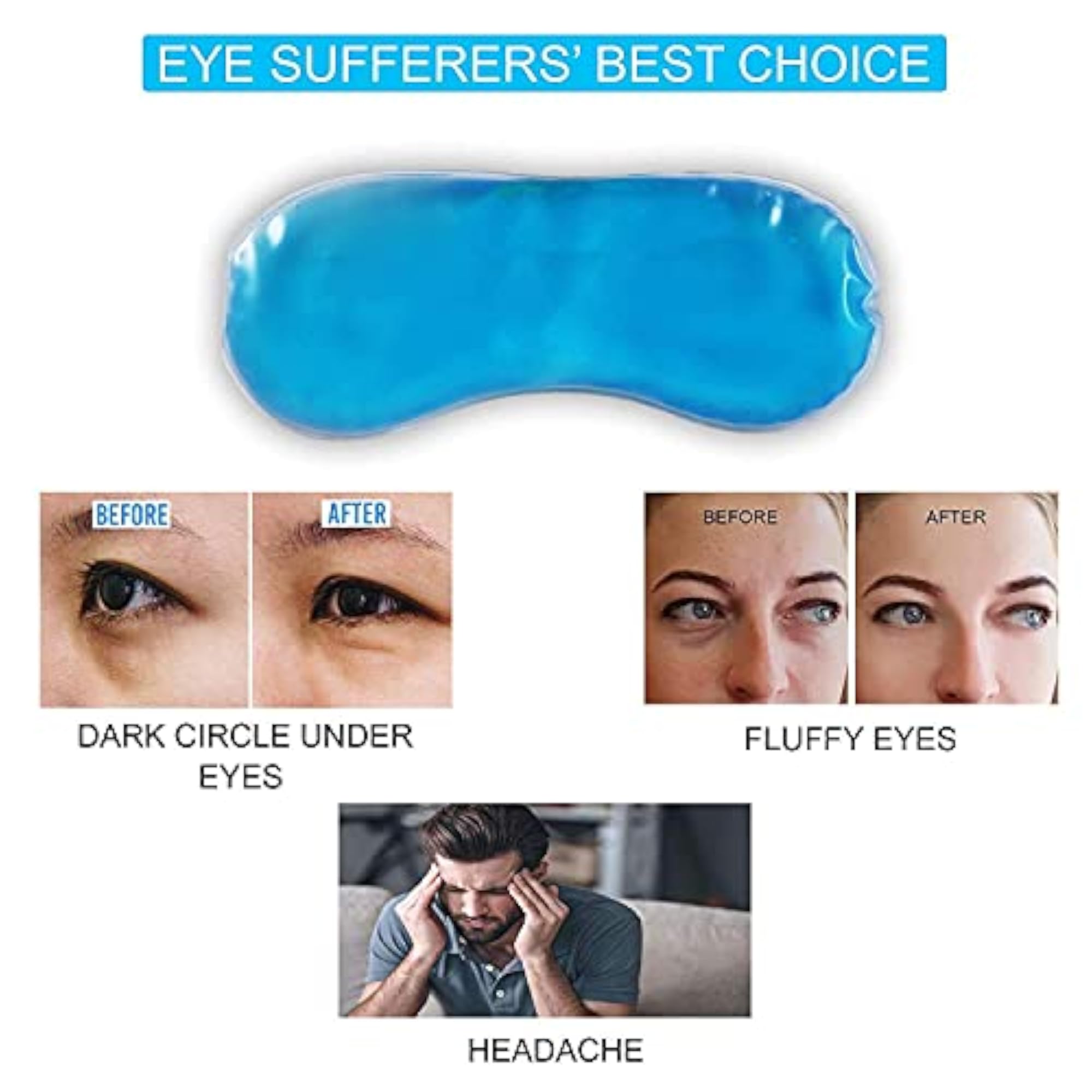 Cooling Gel Eye Mask for Dark Circles