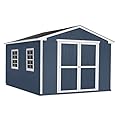 Handy Home Products Charleston Value Gable 10x16 Do-It-Yourself Wooden Storage Shed with Floor, 2x3 framing