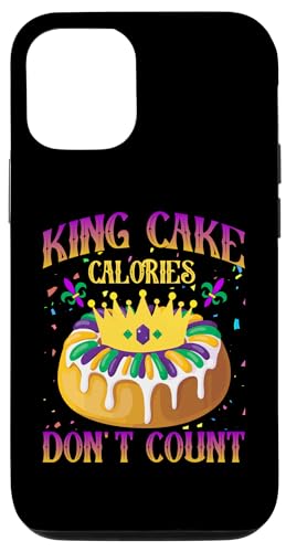 Carcasa para iPhone 14 King Cake Calories Don’t Count - New Orleans Nola Mardi Gras