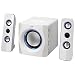 iLive Portable Wireless Speaker System with Built-In Subwoofer, 7.28 x 8.86 x 7.28 Inches, White (iHB23W)