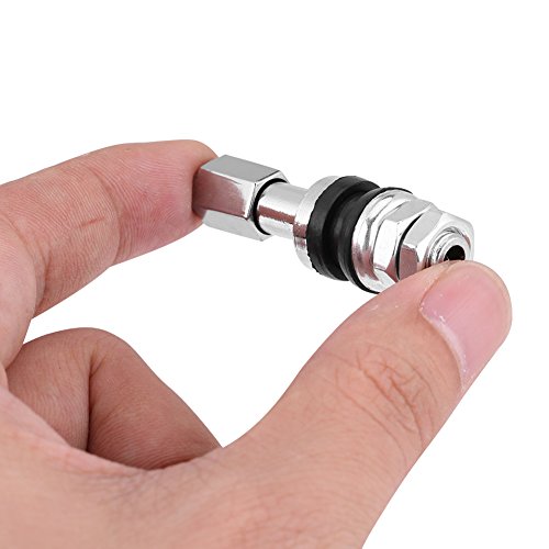 10 Peças TR43E Metal Caminhão Caminhão Motocicleta Pneu Sem Câmara Hastes de Válvula de Pneu Com Tam
