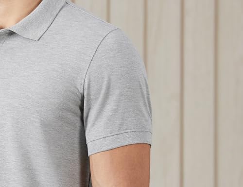 Image of Amazon Brand - Symbol Men's Cotton Rich Solid Polo Tshirt | Collar Tshirts | Half Sleeves | Plain-Regular Fit (Available in Plus Sizes and Combo Pack of 2)