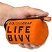 Life Bivy Emergency Sleeping Bag Thermal Bivvy - Use as Waterproof Emergency Blanket, Mylar Sleeping Bag, Survival Sleeping Bag - Includes Nylon Bag with Survival Whistle + Paracord String (Orange)