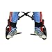 HNYG 2 Pieces Calf Strap for Wheelchair, Wheelchair Leg Strap, Leg Restraint Belt Fixed The Foot on The Rests, Medical Foot Support Belt, Black