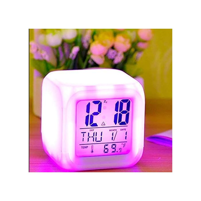 Buy Piesome Smart Digital Alarm Clock for Bedroom,Heavy Sleepers