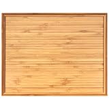 BambooMN Organic Bamboo Serving Tray, Vanity, Tea Serving, Appetizers, Snacks, Charcuterie Board, 11