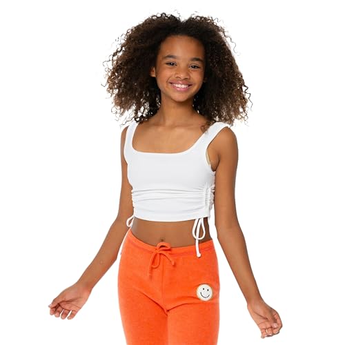 Girls Tank Top w/Side Ruching – Seamless Camisole for Girls Ages 10-14 Cami for Tweens and Teens Fit S/M – M/L2