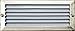 Dabmar LV601-SS Louvered Step Light, 2-20 Wat, Electro-Plated Stainless Steel Finish