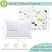 ZPECC Toddler Pillow with Pillowcase - Organic Cotton Hypoallergenic Kids Pillow, Baby Essentials for Travel Crib Daycare Stroller (Intended for Age 2 and up) (Dinosaur, 2 Piece Set 13“x18”)