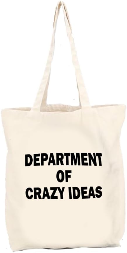 Department Of Crazy Ideas Baskılı Gabardin Bez Çanta