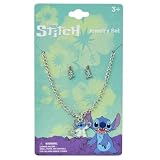 Disney Stitch Jewelry Set – Necklace & Earrings for Kids