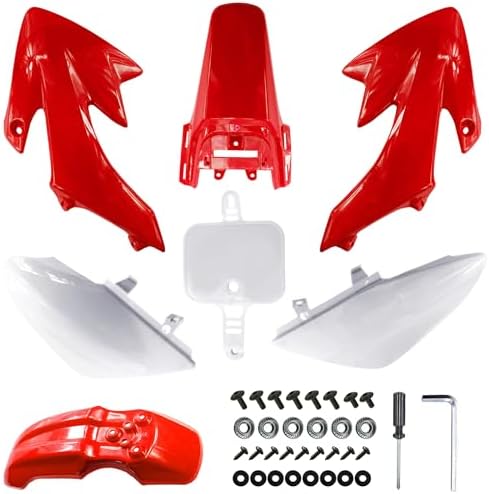 7-Piece Plastic Fender & Fairing Kit For Honda XR50/CRF50, SDG, SSR 107-125cc Dirt & Pit Bikes
