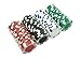 DA VINCI 100 11.5 Gram Poker Chips in Las Vegas Gift Box (Dice Striped)