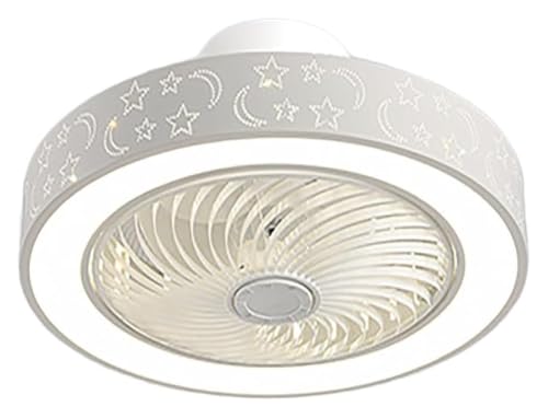 Ventilador de techo con luz y mando a distancia de 6 velocidades de 50 cm