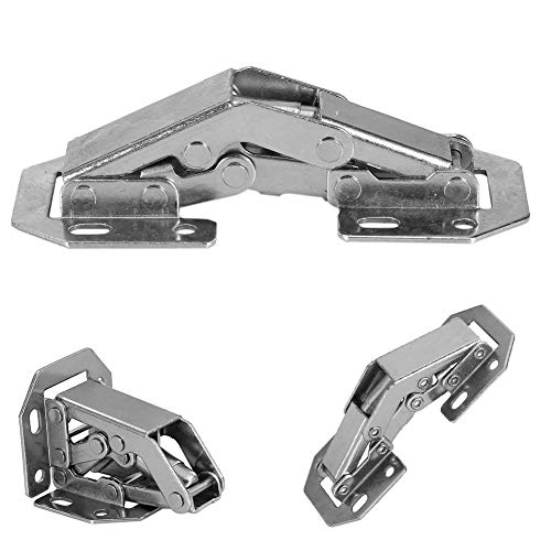 Soft Close Hidden Cabinet Hinges, Cold-Roll Steel Sheet, 10 Pack, Concealed Folding Door Hardware for Kitchen Cupboard Wardrobe by TOPINCN - Used condition - Image 6