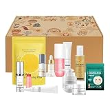 Evember Kit de Cuidado Facial | Productos Faciales de Limpieza Levantamiento e Hidratación | Detalles para Navidad Cumpleaños Fiestas, Regalos para Mujer Esposa Novia Madre en Casa o Viaje,Detalles