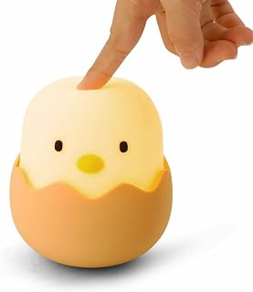 Night Light for Kids，USB Rechargeable Touch Sensor Silicone Cartoon Eggshell Chick LED Night Light, Baby Feeding Bedside Light,Newborn or Toddler Bedroom Decor for Boys and Girls,Creative Gift