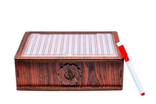 Image of Fiddlys Wooden Money Piggy Bank for 2 3 4 5 6 Years Kids, Savings Challenge Box, Cashbox,Educational Gift for Kids (Pen Stand 1,00,000)