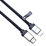 MEJORA DE JUEGO - El cable HDMI v2.1 de fibra Keple le permite maximizar el rendimiento del juego y desbloquear todo el potencial de su configuración de juego. Es compatible con las consolas de juegos y PC de gama alta, como la Playstation 5, PS4 Pro, Switch, Xbox Series X / S y la Xbox One X, reproductor de Blu-ray, proyector, portátiles para juegos. También, PC, Monitor, TV. Para habilitar las características mejoradas para la mejor experiencia de juego.