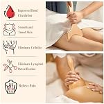7-in-1 Wood Therapy Massage Tools Lymphatic Drainage Massager for Muscle Pain Relief | Maderoterapia Kit Body Sculpting Tools for Anti-Cellulite, Body Shaping