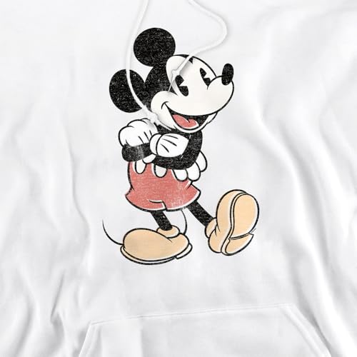 Mickey Mouse sweat à capuche sweatshirt mixte blanc vintage Disney - 3