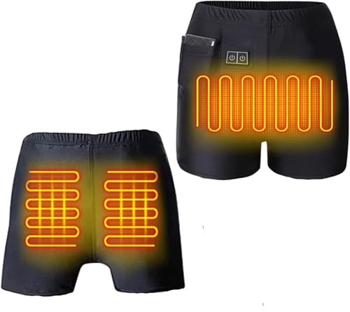 Warm Body Boxer Heated Underwear Electric Panties with 3 Heating Levels, USB Rechargeable Electric Thermal Pants(M-Medium)