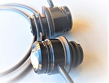 GMI 2X Handlebar End Cap LED Side Lights For ATVS OFF Road Use Only LED 90 Lumens 90 Degree Wide Angle Lense