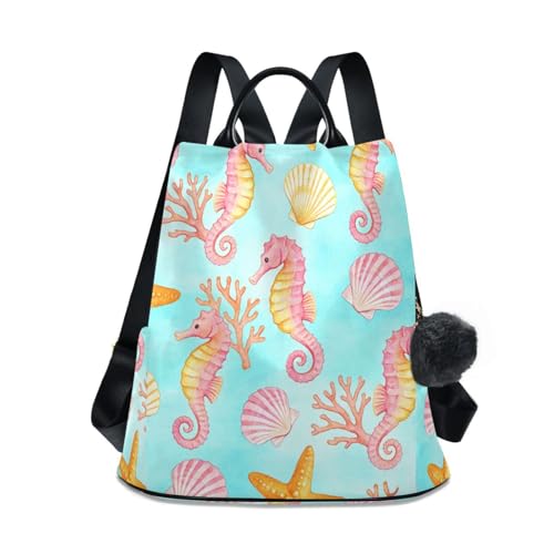 Sac à dos femme hippocampe 17L léger avec fermeture fermeture éclair antivol
