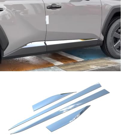 Compatible with Toyota Rav4 2025 2026 Body Side Molding Set, Car Door Trim Accessories Auto Covers Parts (Carbon Fiber)
