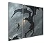 Produktbild Leinwandbild 3 teilig The_Elder_Scrolls_V_Skyrim_3x90x40cm (Gesamt 120x90cm) _Ausführung schöner Kunstdruck auf echter Leinwand als Wandbild auf Keilrahmen