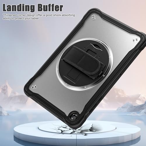 Coque Samsung Galaxy Tab A11 Plus avec protège-écran et support transparent