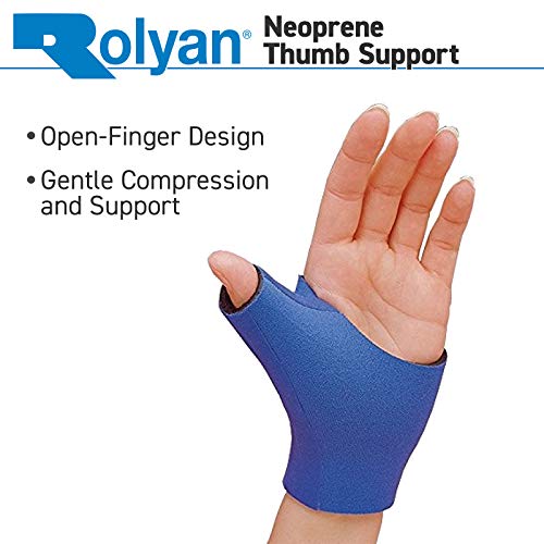 Rolyan Neoprene Pull On Thumb Support, Wrist Compression Sleeve, Thumb Support, Thumb Brace Maximum Hand Function, Brace Support For Thumb Sprains And Strains From Sports Injuries, Left, Medium #TOP3