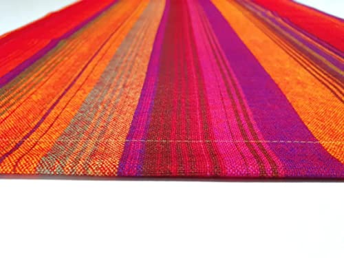Vintage Striped Table Runner | Retro Orange, Yellow, Purple Striped Geometric Print Home Decor Table Linens, Dining Room, Kitchen Linens (16 X 71) #TOP2